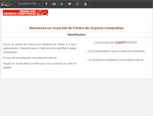 Tablet Screenshot of cotisations.experts-comptables.org